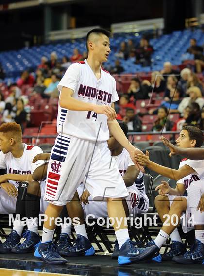 Thumbnail 3 in Modesto Christian vs Fairfield (CIF SJS D3 Final) photogallery.