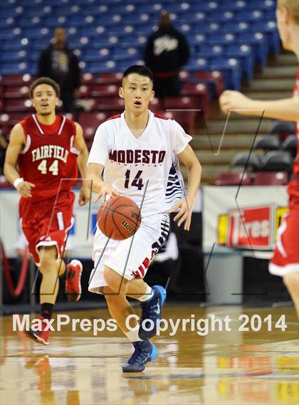 Thumbnail 2 in Modesto Christian vs Fairfield (CIF SJS D3 Final) photogallery.