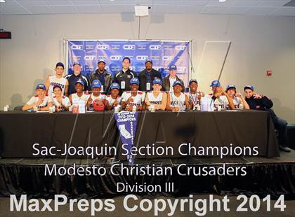 Thumbnail 3 in Modesto Christian vs Fairfield (CIF SJS D3 Final) photogallery.