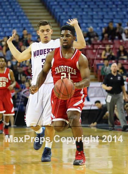 Thumbnail 2 in Modesto Christian vs Fairfield (CIF SJS D3 Final) photogallery.