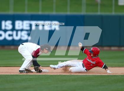 Thumbnail 2 in Foresthill vs. Woodland Christian (@Raley Field) photogallery.