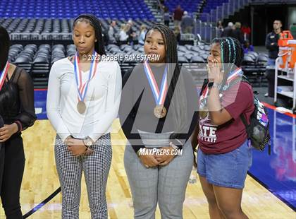 Thumbnail 1 in Gruver vs. Hearne (UIL 2A Basketball State Semifinal Medal Ceremony) photogallery.