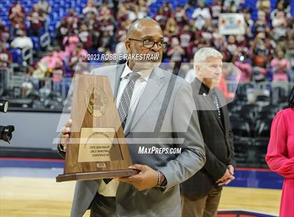 Thumbnail 1 in Gruver vs. Hearne (UIL 2A Basketball State Semifinal Medal Ceremony) photogallery.