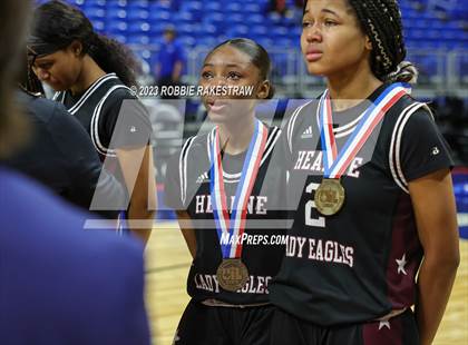 Thumbnail 2 in Gruver vs. Hearne (UIL 2A Basketball State Semifinal Medal Ceremony) photogallery.