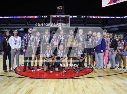 Thumbnail 2 in Gruver vs. Hearne (UIL 2A Basketball State Semifinal Medal Ceremony) photogallery.