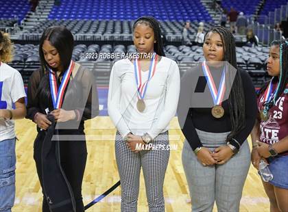 Thumbnail 2 in Gruver vs. Hearne (UIL 2A Basketball State Semifinal Medal Ceremony) photogallery.