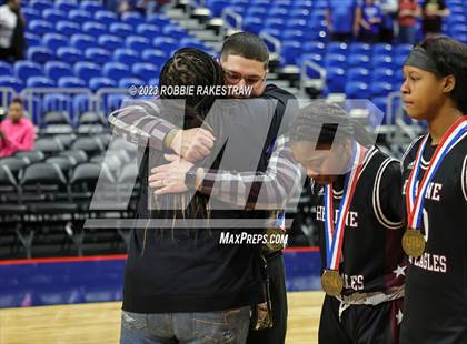 Thumbnail 2 in Gruver vs. Hearne (UIL 2A Basketball State Semifinal Medal Ceremony) photogallery.