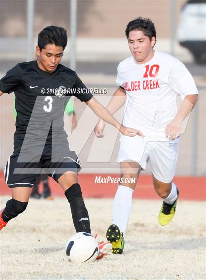 Thumbnail 1 in Queen Creek vs Boulder Creek (DRHS Anthony Solis/Stephen Hopp Cactus Cup) photogallery.