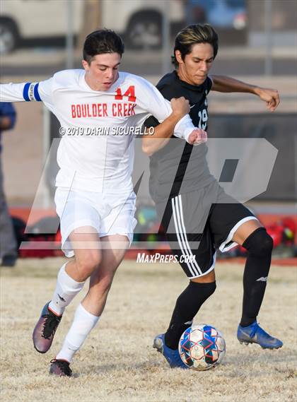 Thumbnail 2 in Queen Creek vs Boulder Creek (DRHS Anthony Solis/Stephen Hopp Cactus Cup) photogallery.