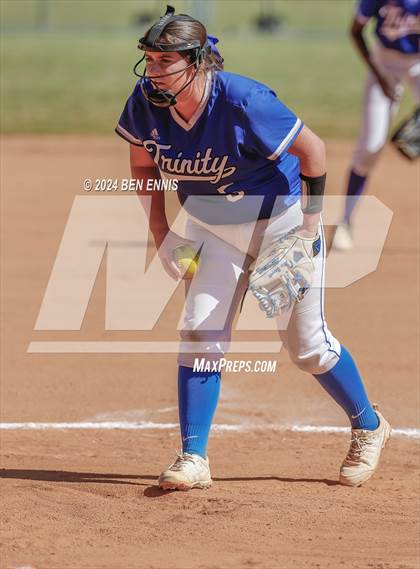 Thumbnail 3 in Trinity Christian vs. Brentwood (GIAA 2A State Championships) photogallery.
