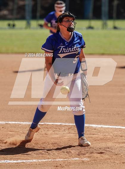 Thumbnail 2 in Trinity Christian vs. Brentwood (GIAA 2A State Championships) photogallery.