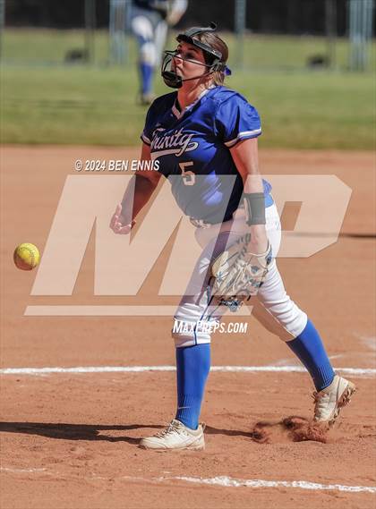 Thumbnail 3 in Trinity Christian vs. Brentwood (GIAA 2A State Championships) photogallery.