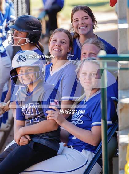 Thumbnail 3 in Trinity Christian vs. Brentwood (GIAA 2A State Championship) photogallery.