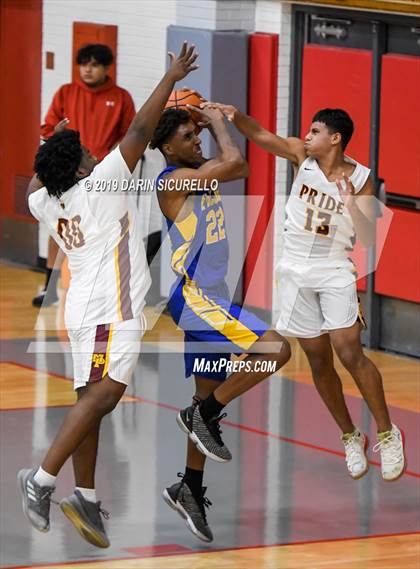 Thumbnail 1 in Carl Hayden Community vs Mountain Pointe (PUHSD Coyote Classic Tournament) photogallery.