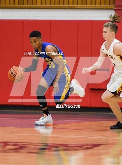 Thumbnail 3 in Carl Hayden Community vs Mountain Pointe (PUHSD Coyote Classic Tournament) photogallery.