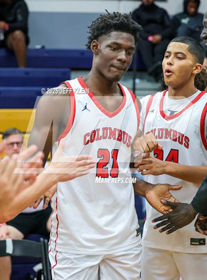 Thumbnail 3 in Columbus vs. Dynamic Prep (Made Hoops - Miami Tip-Off) photogallery.