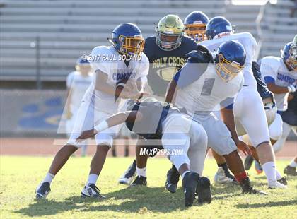 Thumbnail 3 in Holy Cross @ Comfort High School (Scrimmage) photogallery.