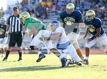 Thumbnail 3 in Holy Cross @ Comfort High School (Scrimmage) photogallery.