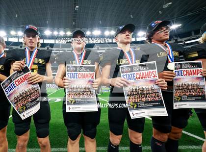 Thumbnail 2 in Westbrook vs. Gordon (UIL 1A D1 Football Final) photogallery.