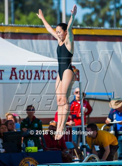 Thumbnail 1 in CIF State Girls Diving Championships photogallery.