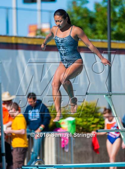Thumbnail 2 in CIF State Girls Diving Championships photogallery.