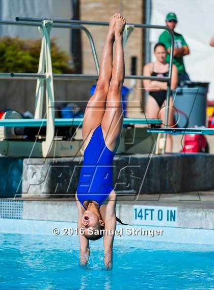 Thumbnail 2 in CIF State Girls Diving Championships photogallery.