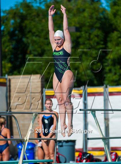 Thumbnail 2 in CIF State Girls Diving Championships photogallery.