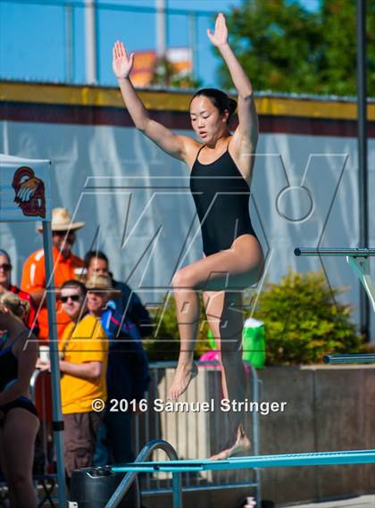 Thumbnail 3 in CIF State Girls Diving Championships photogallery.