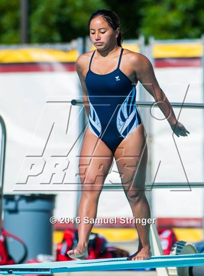 Thumbnail 1 in CIF State Girls Diving Championships photogallery.
