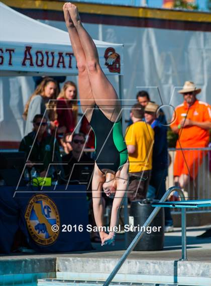 Thumbnail 1 in CIF State Girls Diving Championships photogallery.