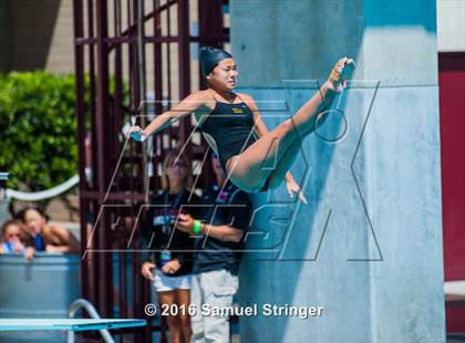 Thumbnail 1 in CIF State Girls Diving Championships photogallery.