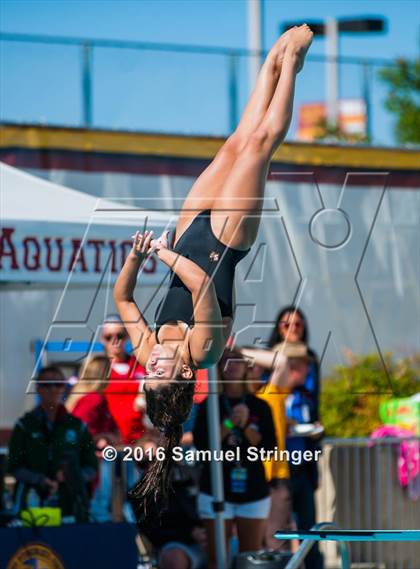 Thumbnail 1 in CIF State Girls Diving Championships photogallery.