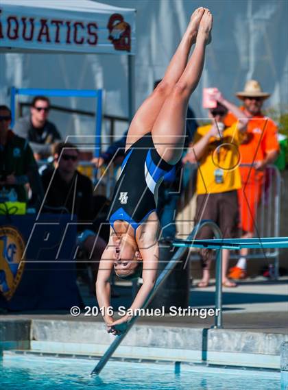 Thumbnail 3 in CIF State Girls Diving Championships photogallery.