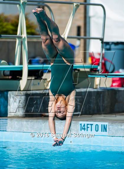Thumbnail 1 in CIF State Girls Diving Championships photogallery.