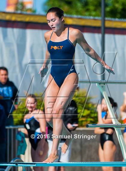 Thumbnail 1 in CIF State Girls Diving Championships photogallery.