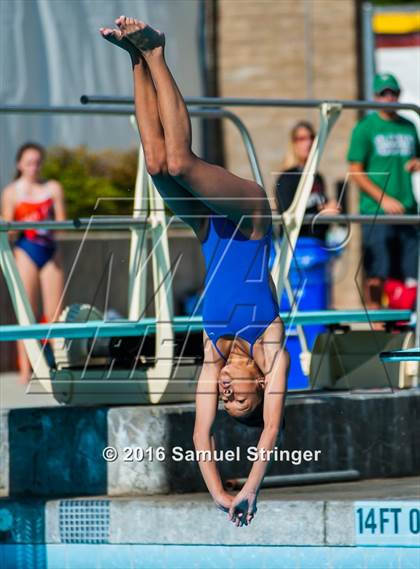 Thumbnail 1 in CIF State Girls Diving Championships photogallery.