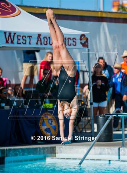 Thumbnail 1 in CIF State Girls Diving Championships photogallery.