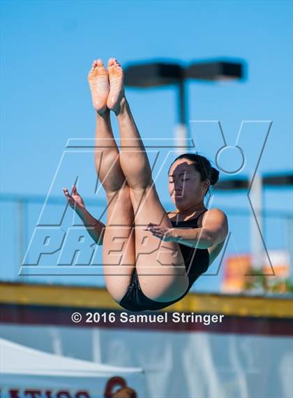 Thumbnail 2 in CIF State Girls Diving Championships photogallery.