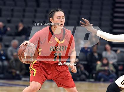 Thumbnail 2 in Rosary Academy vs. Bishop O'Dowd (CIF State D1 Final) photogallery.