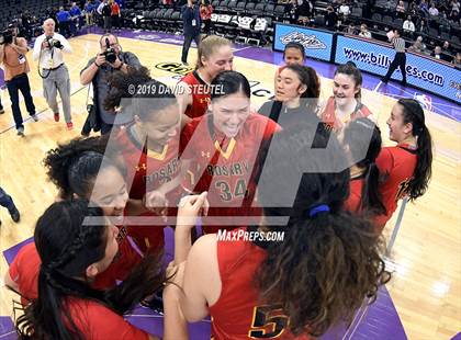 Thumbnail 2 in Rosary Academy vs. Bishop O'Dowd (CIF State D1 Final) photogallery.