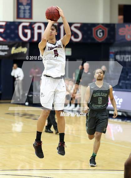 Thumbnail 3 in Moreau Catholic vs. Woodcreek (MaxPreps MLK Classic) photogallery.