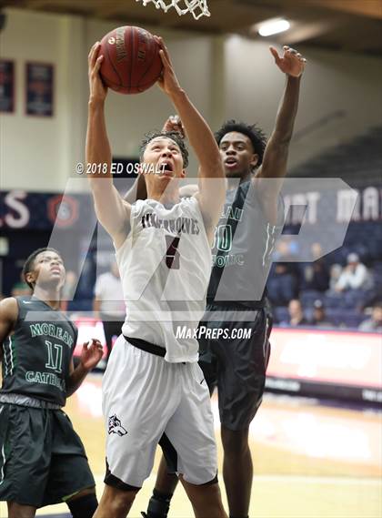 Thumbnail 3 in Moreau Catholic vs. Woodcreek (MaxPreps MLK Classic) photogallery.