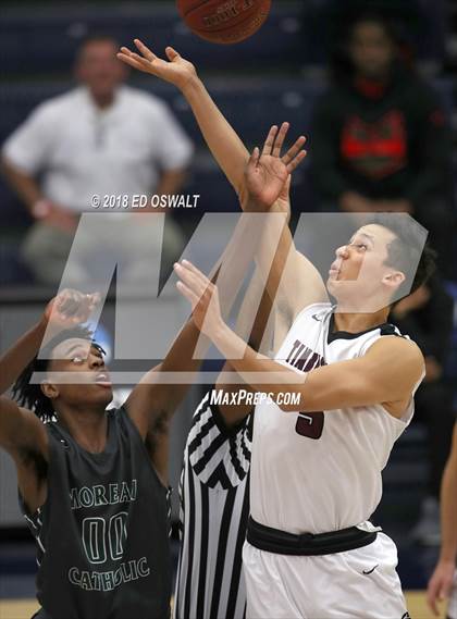 Thumbnail 1 in Moreau Catholic vs. Woodcreek (MaxPreps MLK Classic) photogallery.