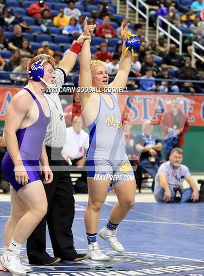 Thumbnail 1 in NCHSAA Wrestling Championship (Finals 220 lb) photogallery.