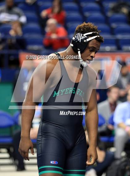 Thumbnail 3 in NCHSAA Wrestling Championship (Finals 220 lb) photogallery.