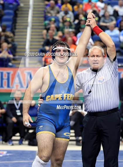 Thumbnail 2 in NCHSAA Wrestling Championship (Finals 220 lb) photogallery.