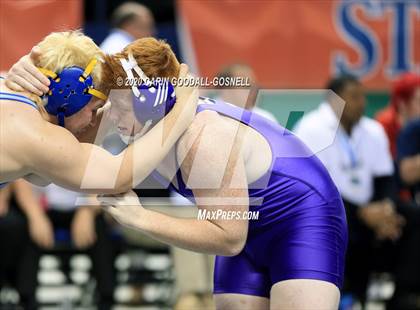 Thumbnail 3 in NCHSAA Wrestling Championship (Finals 220 lb) photogallery.