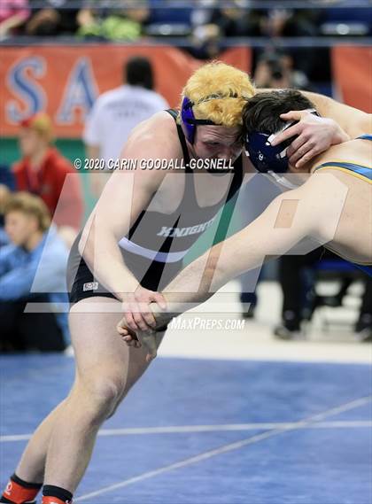 Thumbnail 2 in NCHSAA Wrestling Championship (Finals 220 lb) photogallery.