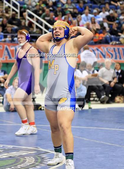 Thumbnail 2 in NCHSAA Wrestling Championship (Finals 220 lb) photogallery.