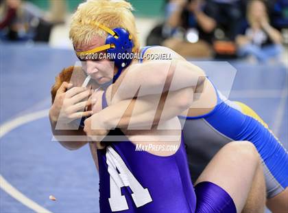 Thumbnail 3 in NCHSAA Wrestling Championship (Finals 220 lb) photogallery.